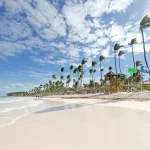 Private beach, white sand, sun loungers, beach umbrellas
