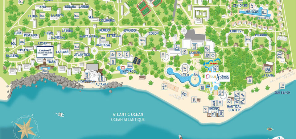 Club Med Punta Cana Hotel Map