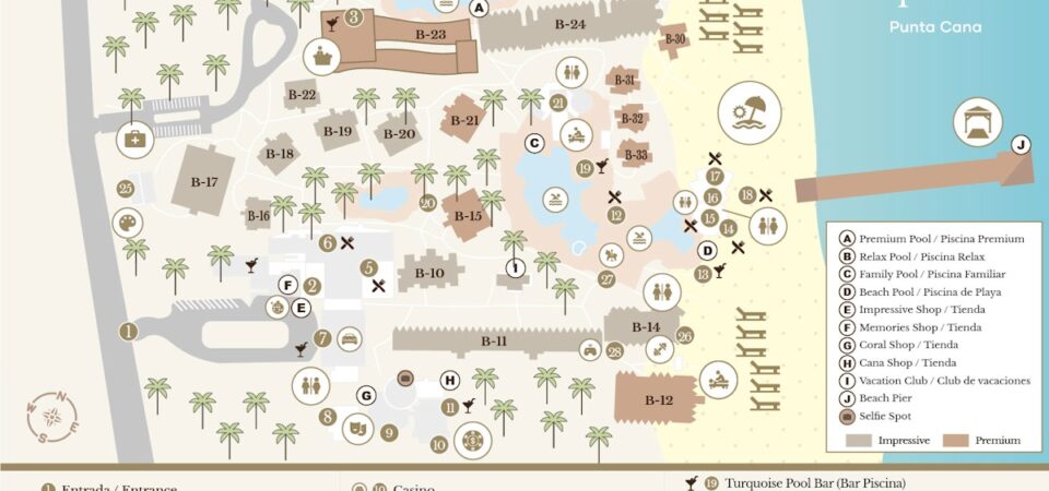 Impressive Punta Cana Hotel Map