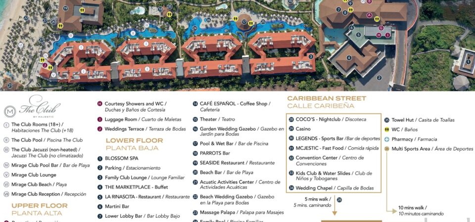 Majestic Mirage Punta Cana Hotel Map