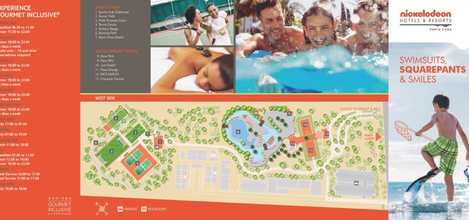 Nickelodeon Hotels & Resorts Punta Cana Hotel Map