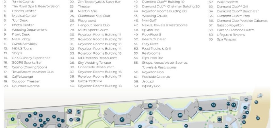 Royalton Bavaro Hotel Map