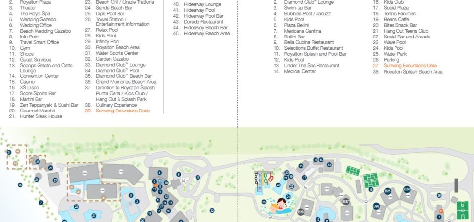 Royalton Punta Cana Hotel Map
