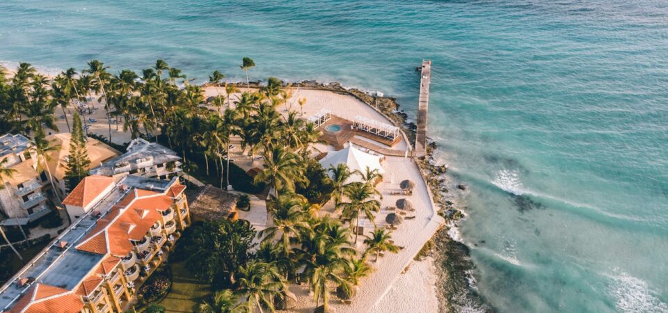 a resort next to the ocean Bayahibe